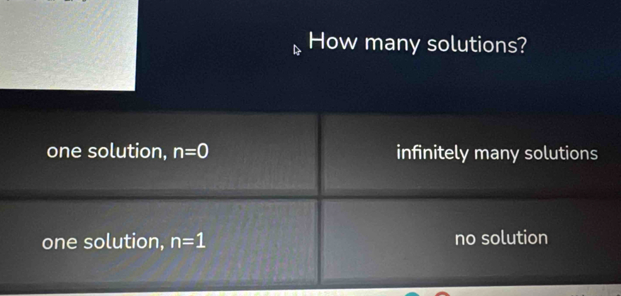 How many solutions?