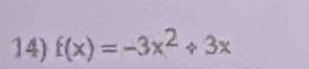 f(x)=-3x^2+3x