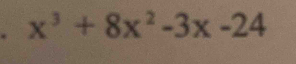 x^3+8x^2-3x-24