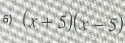 (x+5)(x-5)