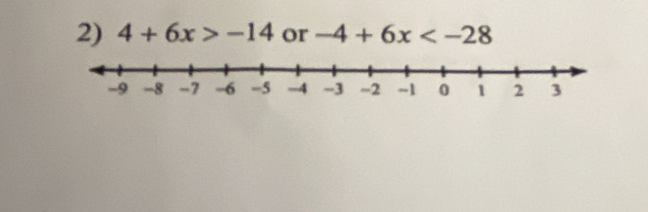 4+6x>-14 or -4+6x