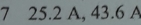 7 25.2 A, 43.6 A