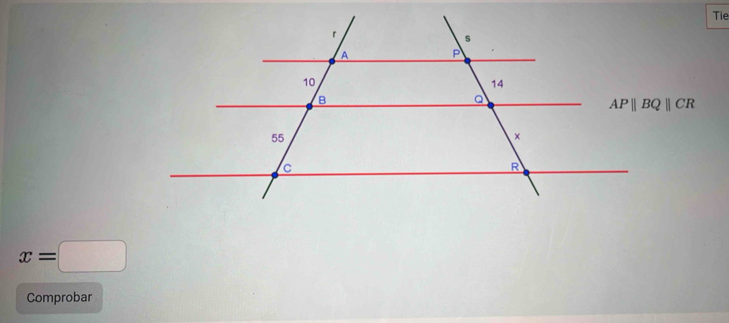 Tie
x=□
Comprobar