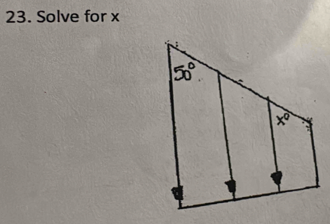 Solve for x