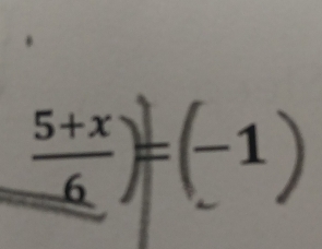  (5+x)/6 ) F −1