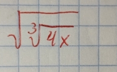 sqrt(sqrt [3]4x)