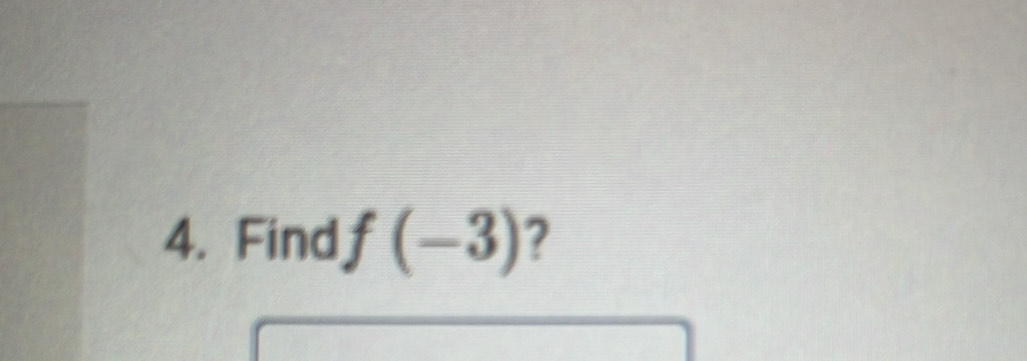 Find f(-3) ?