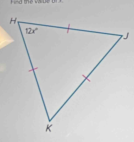 Find the value orx.