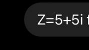 Z=5+5i