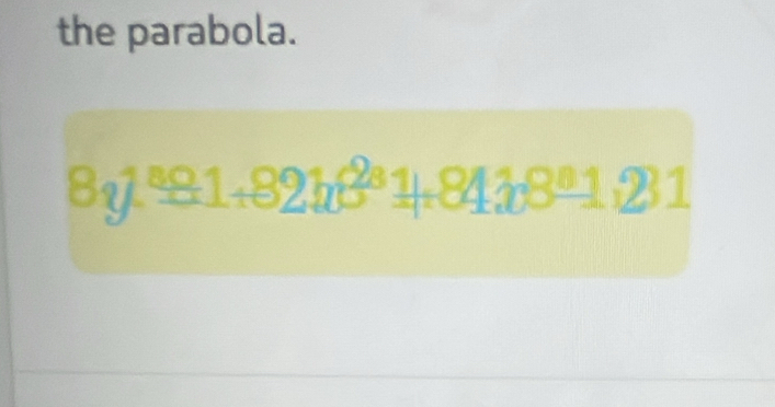 the parabola.
8_01.81.81+81+843.881.231