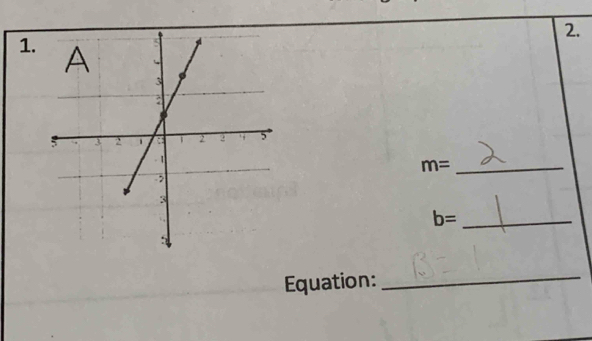 m=
b= _ 
Equation: 
_