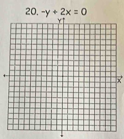 -y+2x=0
X