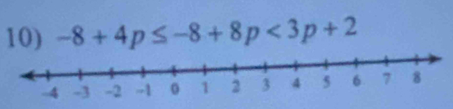 -8+4p≤ -8+8p<3p+2