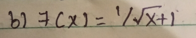 f(x)=1/sqrt(x)+1