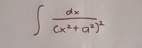 ∈t fracd x(x^2+a^2)^2