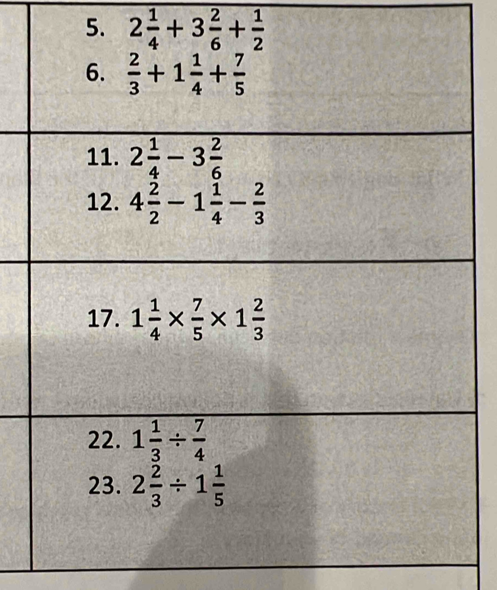 2 1/4 +3 2/6 + 1/2 