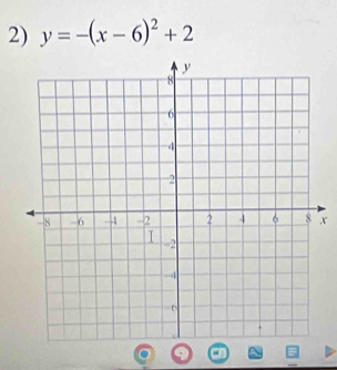 y=-(x-6)^2+2
x
a