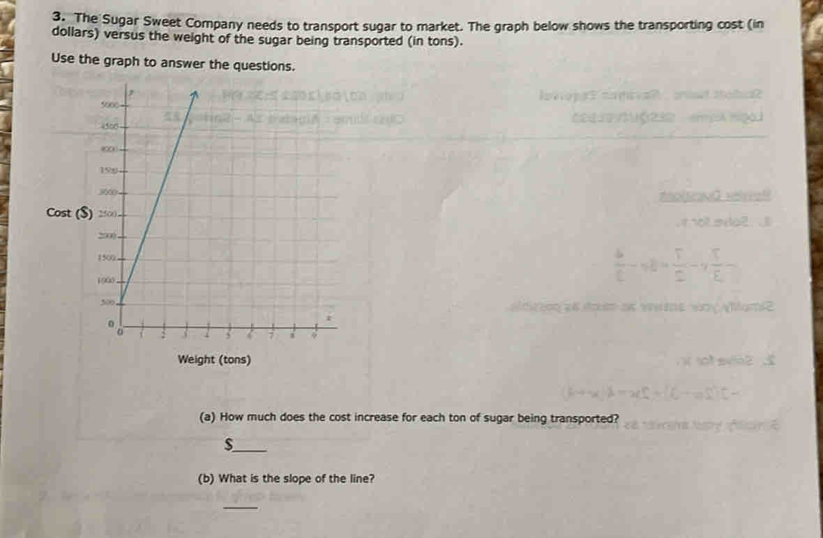 Solved: The Sugar Sweet Company needs to transport sugar to market. The ...