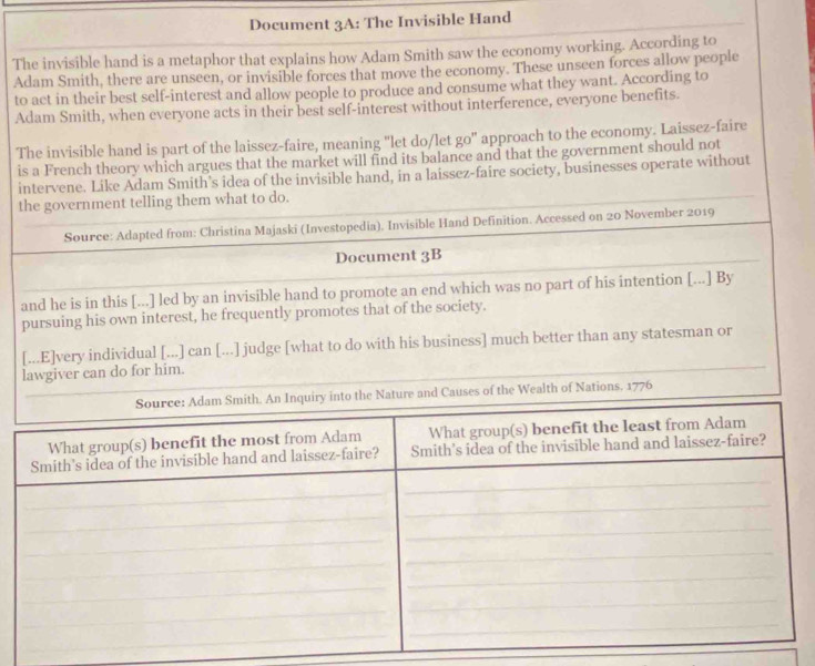 Document 3A: The Invisible Hand 
The 
Ad 
to 
Ad 
Th 
is 
int 
th 
an 
pu 
[. 
la