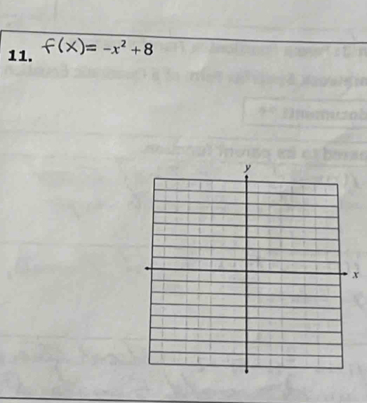 f(x)=-x^2+8
x