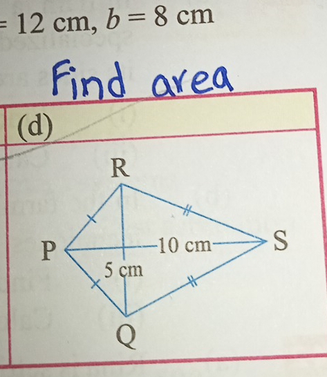 =12cm, b=8cm
(d)