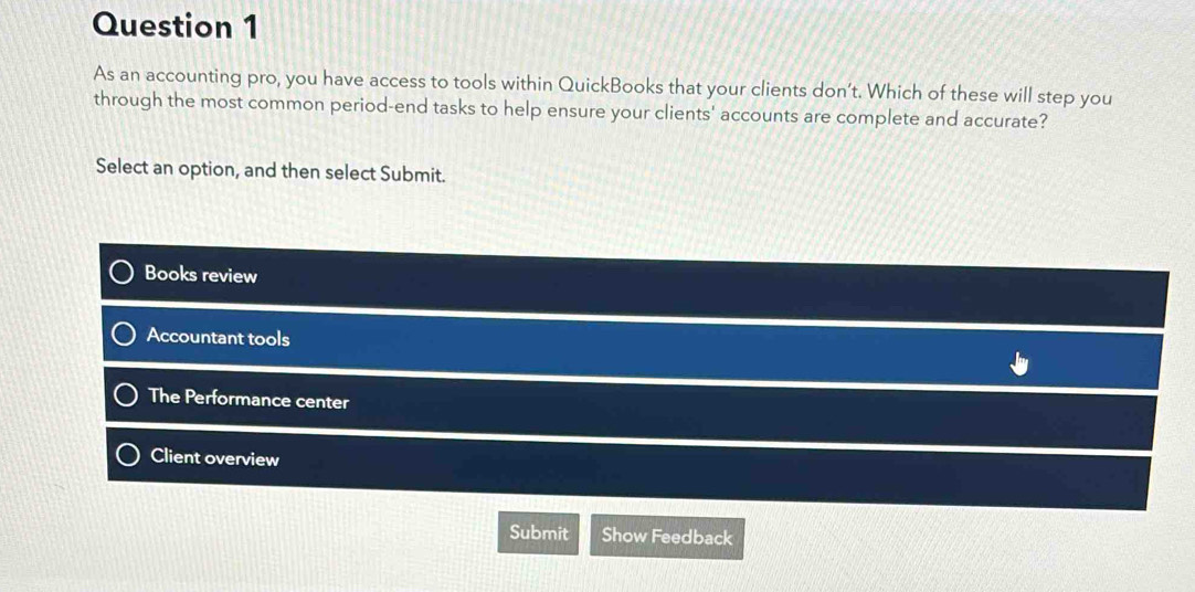 Solved: As an accounting pro, you have access to tools within ...