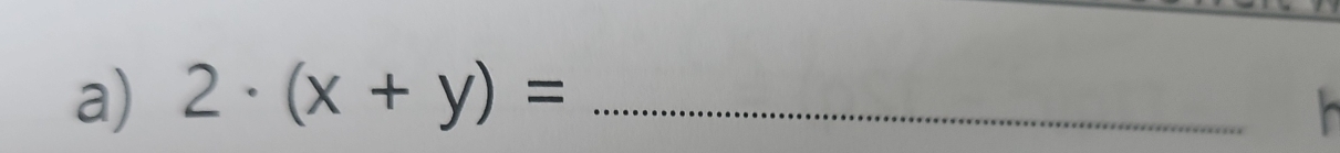 2· (x+y)= _