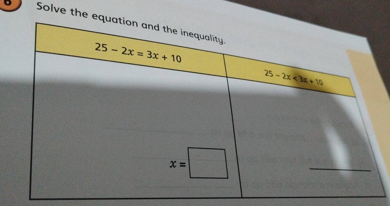 Solve the eq