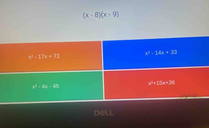 (x-8)(x+9)
dell