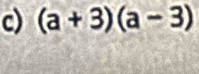 (a+3)(a-3)