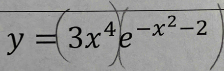 y= 3x^4e^(-x^2)-2