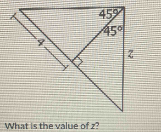 What is the value of z?