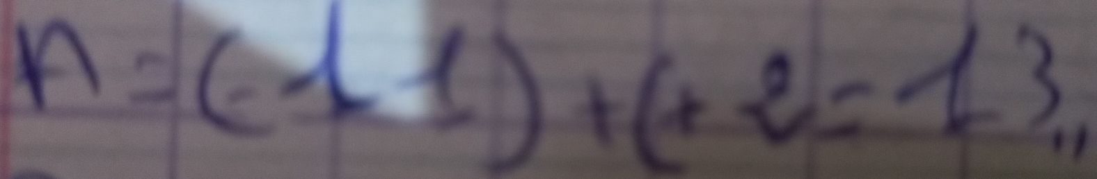 A=(-11)+(+2=13,