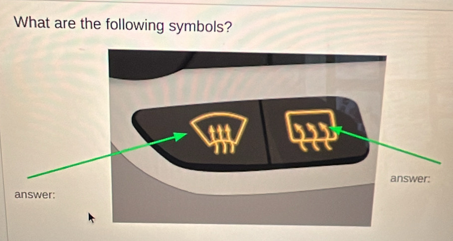 What are the following symbols? 
answer: