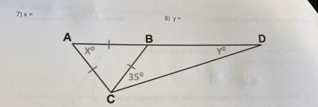 x=
8) y=