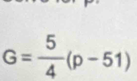 G= 5/4 (p-51)