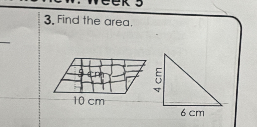 Find the area.
10 cm