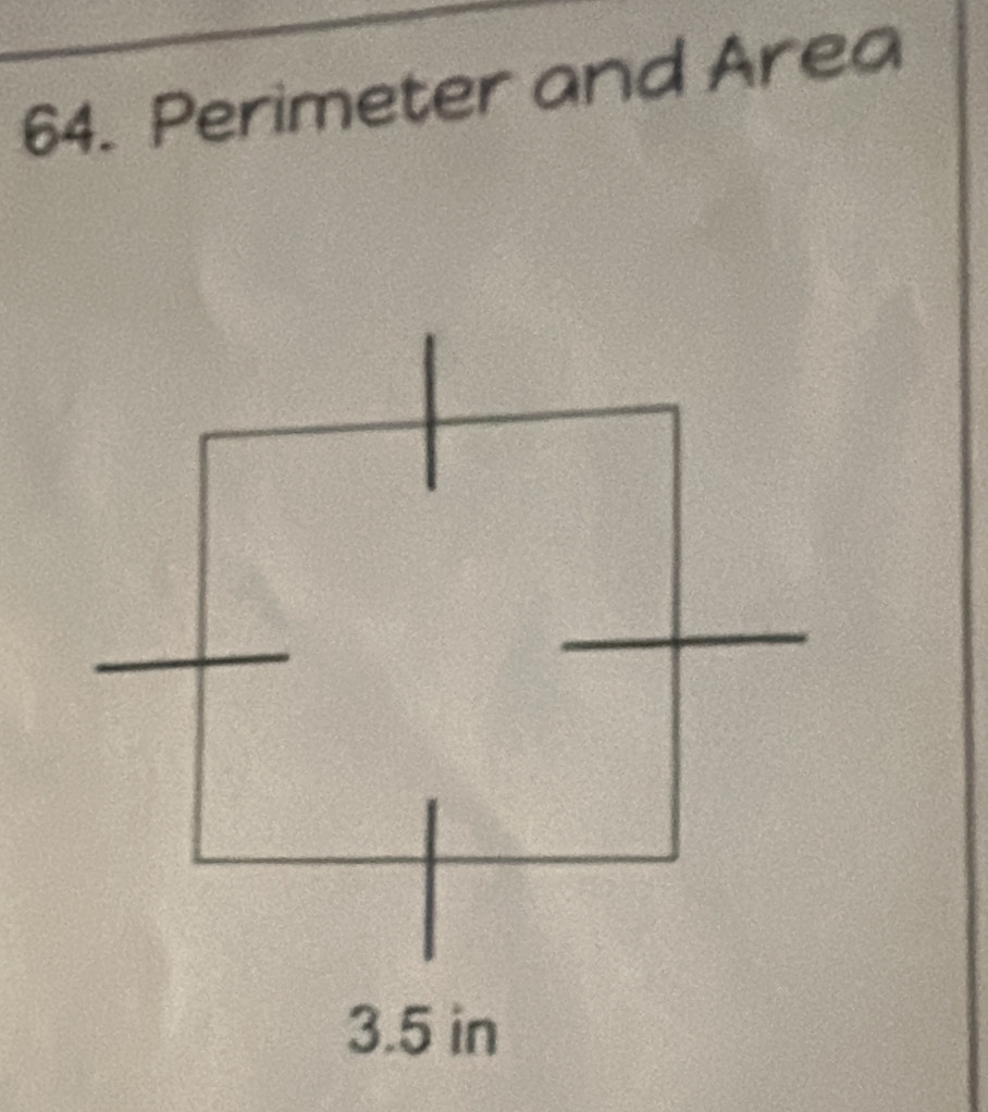 Perimeter and Area