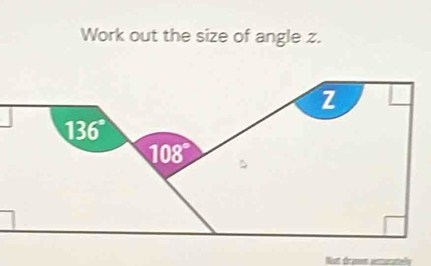 Solved: Work out the size of angle z. No érees n [Others]
