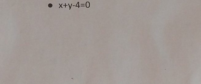 x+y-4=0