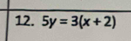 5y=3(x+2)