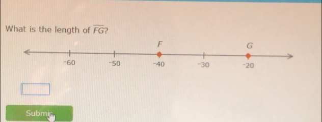 What is the length of overline FG 2 
Submi