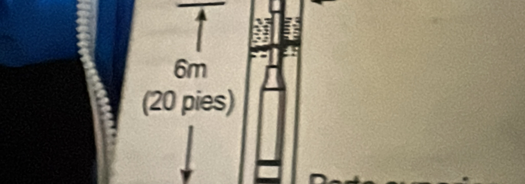 6m
(20 pies)