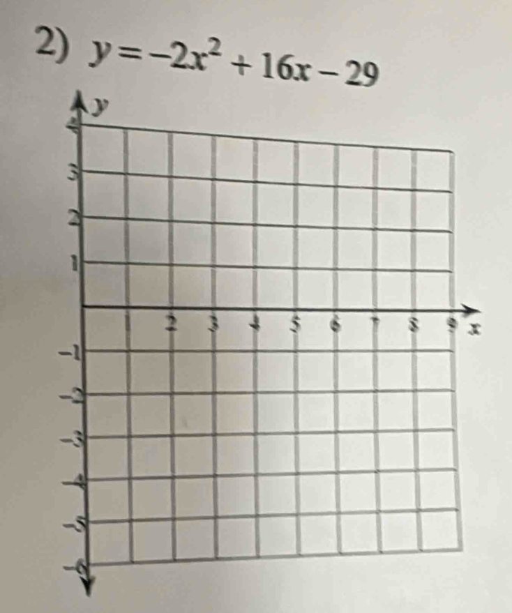 y=-2x^2+16x-29