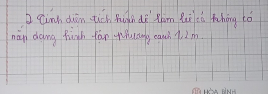 Cinn dign tich funch dè Rám luè cú fahóng có 
nàn doing finsh fán Huāng canh. 7, 2m0.