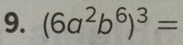 (6a^2b^6)^3=