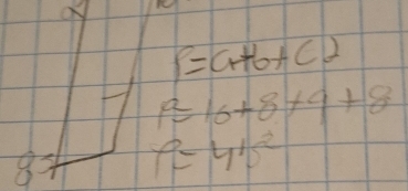 P=Cr+6+C2
p=16+8+9+8
9=4^(/2)