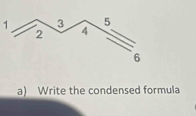 Write the condensed formula