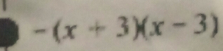 -(x+3)(x-3)