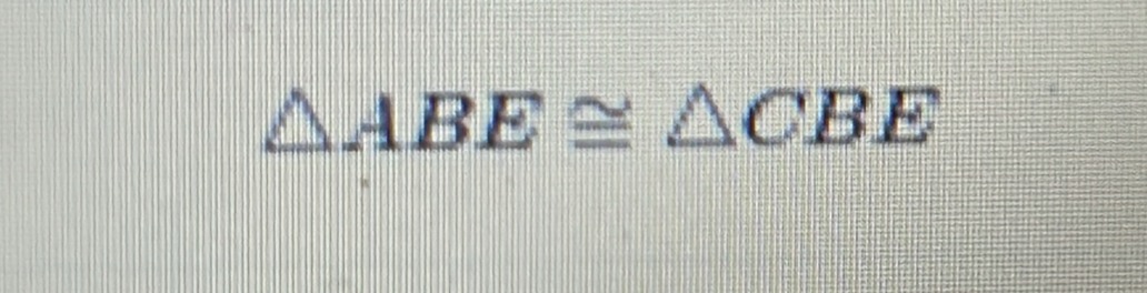 △ ABE≌ △ CBE